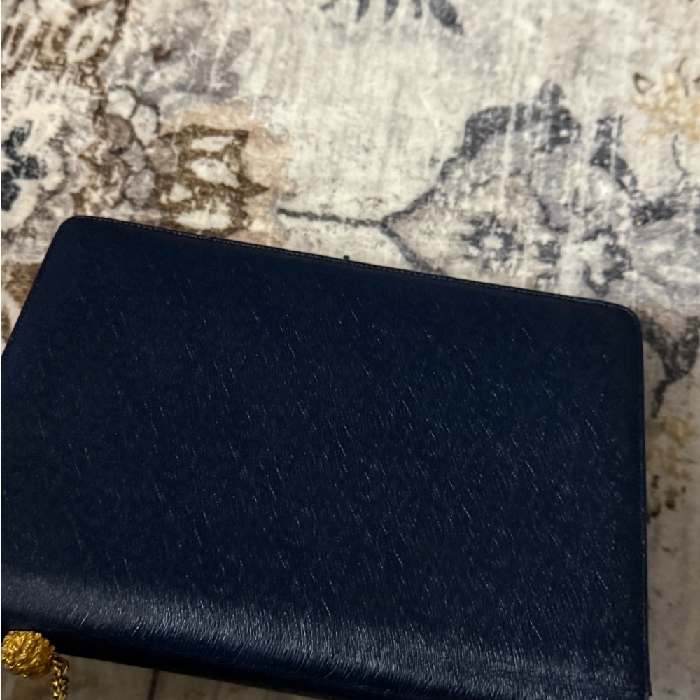 Prestige VTG Elegant Black Leather Chain Bag - Picture 3 of 5